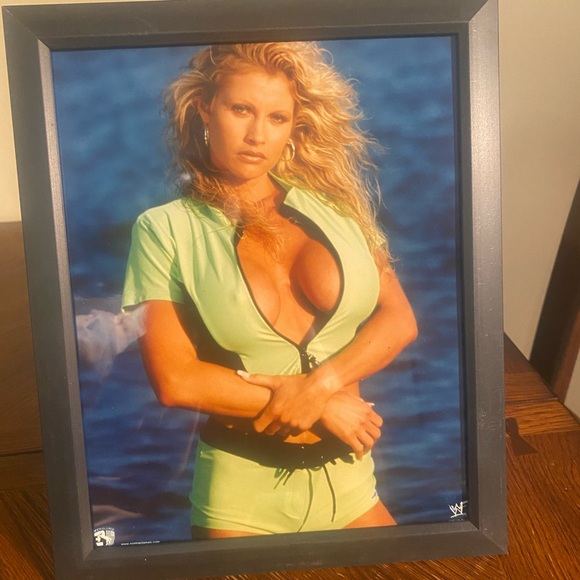 WWF Other - WWF Rare Original Sable Swimsuit 8”x 10” Photo Framed